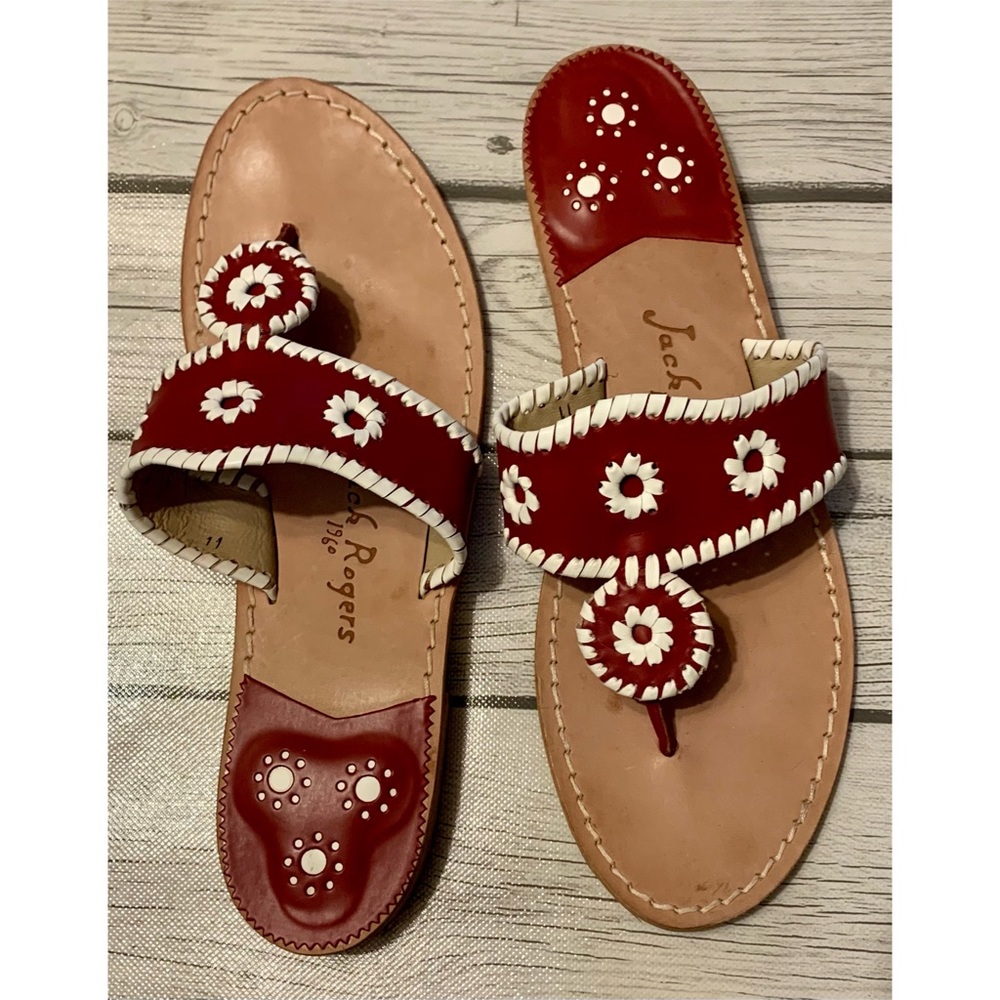 Jack Rogers red sandals - Picture 3 of 5